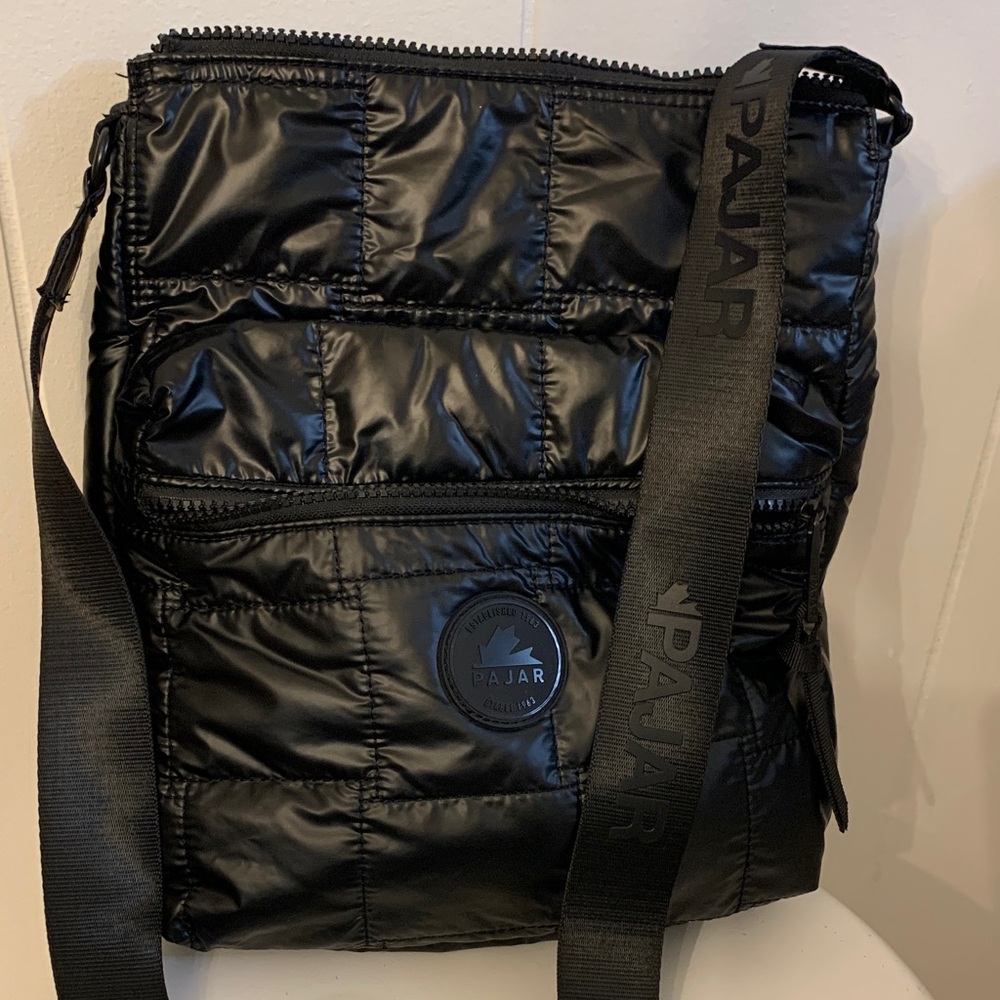 Pajar Men's Black Quilted Messenger Bag